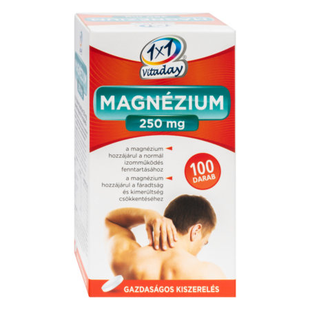 1x1 Vitamin Magnézium 250 mg filmtabletta 100x