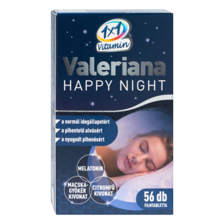 1x1 Vitamin Valeriana Happy Night étrend-kiegészítő filmtabletta 56x