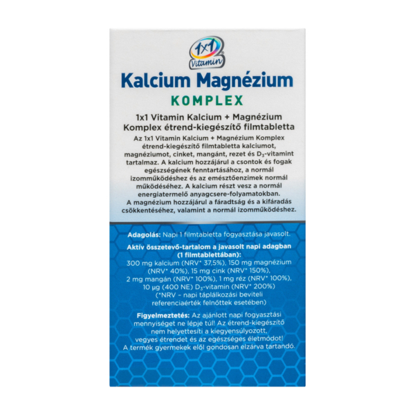 1x1 Vitamin Kalcium + Magnézium Komplex étrend-kiegészítő filmtabletta 50x